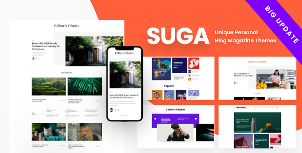 Suga v2.3.13 тема для новостного портала WordPress