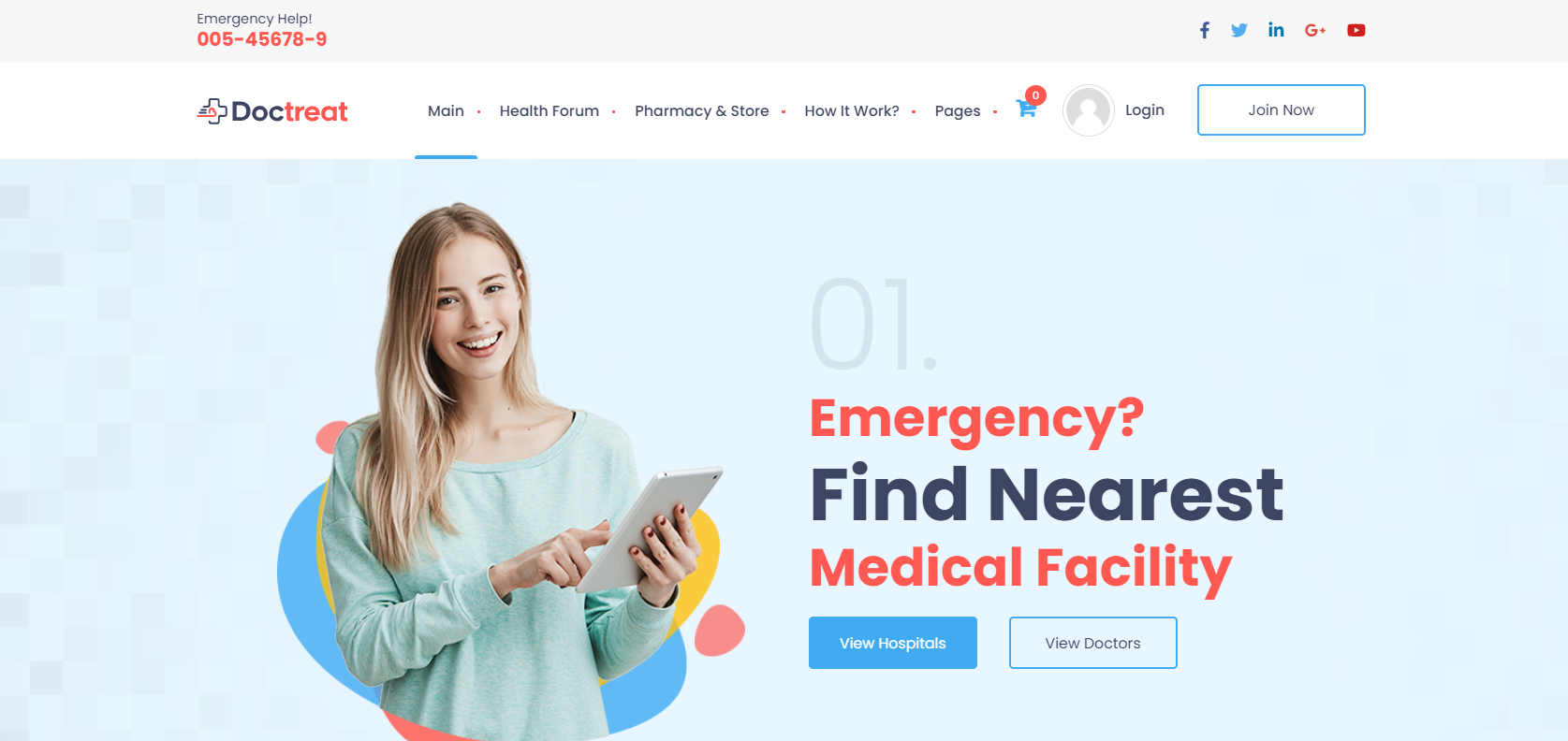 Медицинский каталог на WordPress с темой Doctreat
