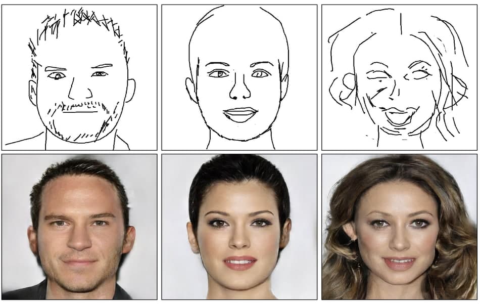 DeepFaceDrawing позволяет создавать реалистичные изображения лиц из набросков от руки