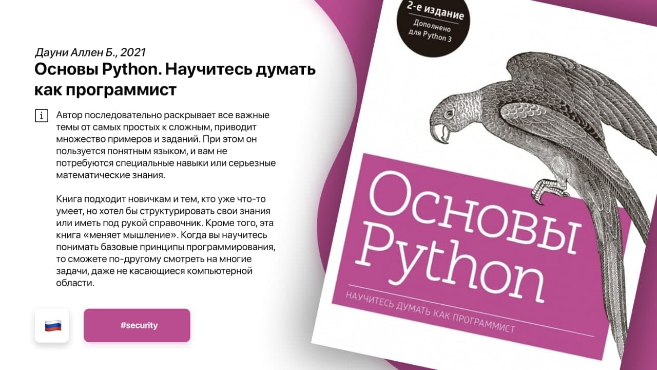 Основы Python. Научитесь думать как программист