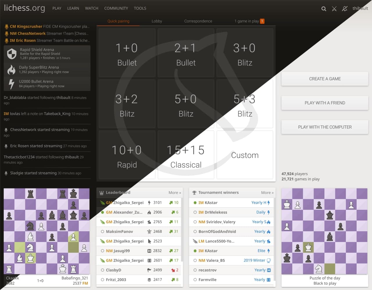 Lila онлайн-сервер для игры в шахматы