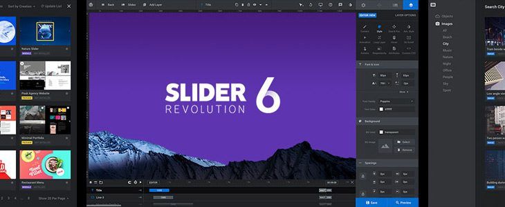 Slider Revolution для сайтов WordPress + Аддоны