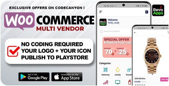 Приложение Revo Apps для электронной коммерции WooCommerce