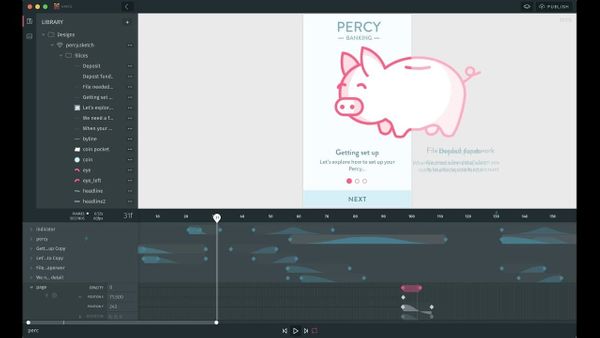Инструмент дизайна для создания анимации и интерактивных компонентов